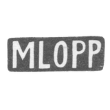 Клеймо мастера Лопп М. - Пярну - инициалы "MLOPP" - 19 век