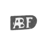 Клеймо мастера Брахфельд Андреас - Рига - инициалы "ABF"
