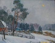 Пасмурный день. Холст, масло. 40 х 33 см.