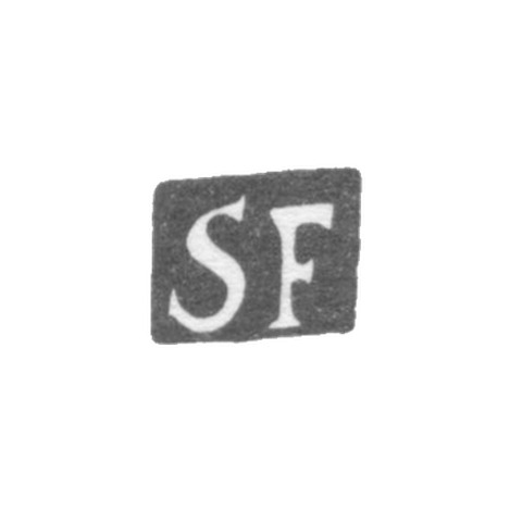Клеймо неизвестного мастера Ленинграда - инициалы "SF" - 1825 г.