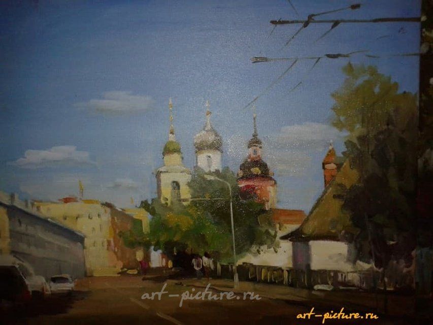 Москва.Улица Варварка холст,масло