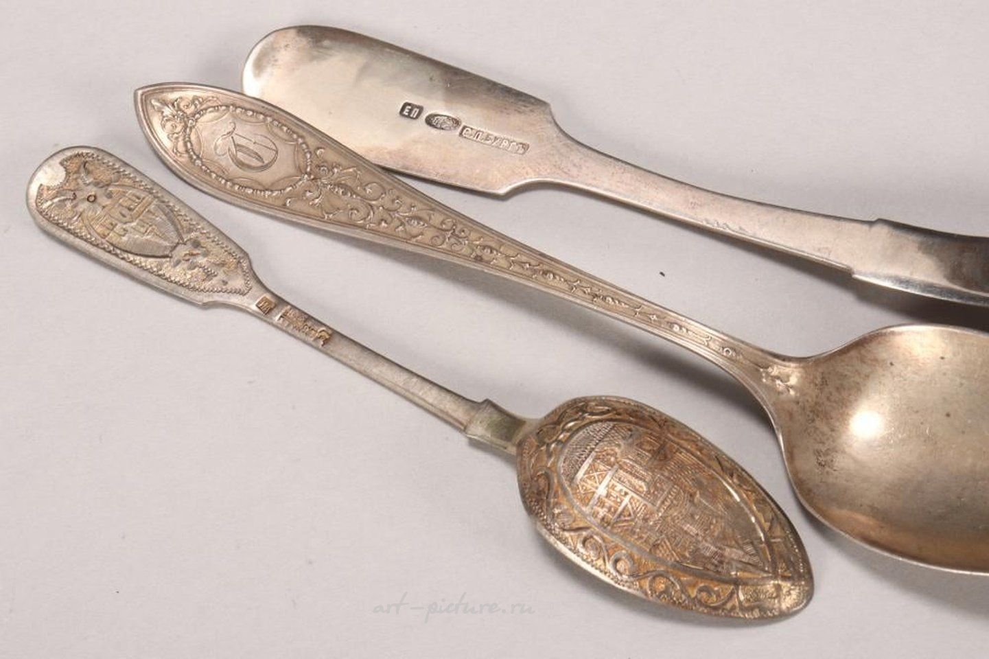 Русское серебро , Русские серебряные ложки.