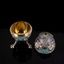 GOLDEN SILVER EGG WITH CLOISONNÉ ENAMEL