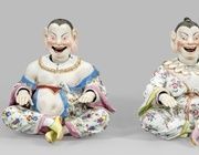 Большие качающиеся пагоды Мейссен: фарфоровые фигурки китаянок