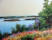 Весенняя Волга масло,холст