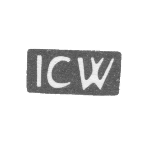 Клеймо мастера Вихман Иоганн Карл - Рига - инициалы "ICW" - 1797 г.