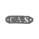 Клеймо мастера Сейпель Карл Адольф - Ленинград - инициалы "CAS"