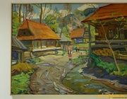 Закарпатское село холст,, масло 