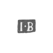 Клеймо мастера Бергстрем Иона - Ленинград - инициалы "I-B"