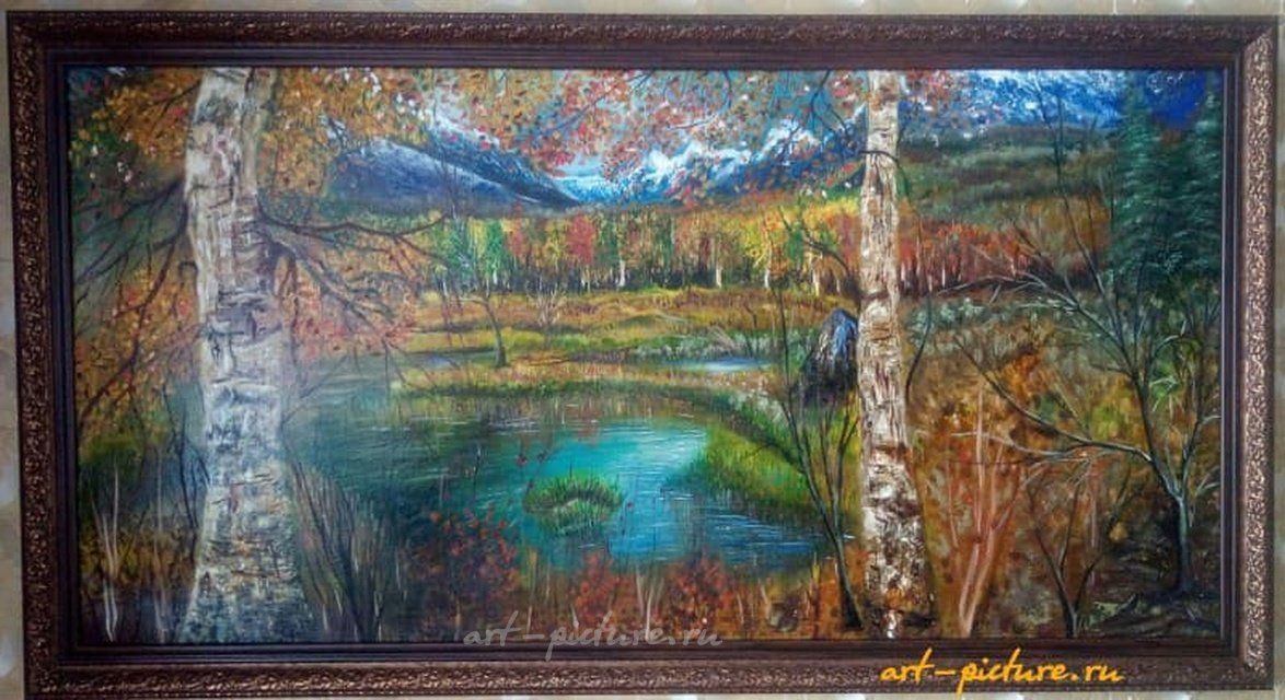 Тихая заводь Холст,на подрамнике,масло,мастихин,кисть.