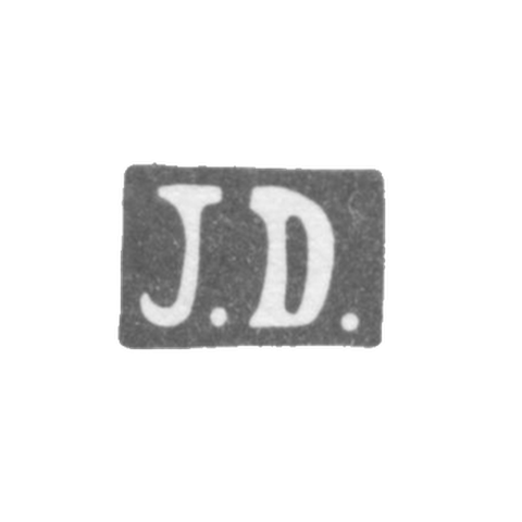 Клеймо мастера Данишевский И. (Danisevski I.) - Вильно - инициалы "J.D." - 1844-1893 гг.