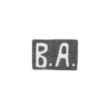 Клеймо мастера Андреев Василий Иванович - Москва - инициалы "В.А." - 1908-1917 гг.