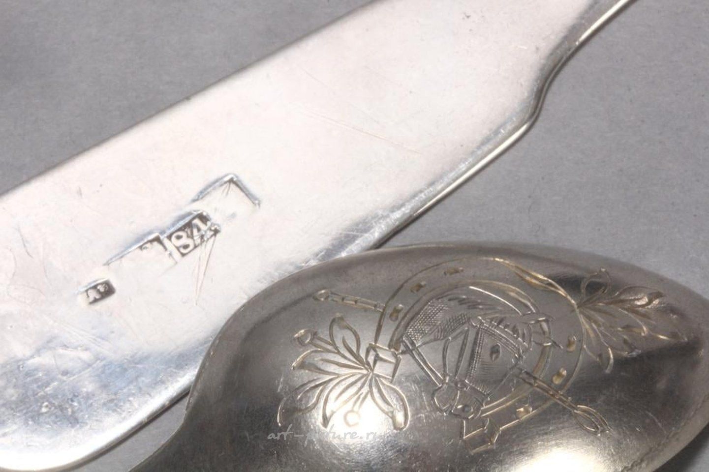 Русское серебро , Русская серебряная ложка для просеивания