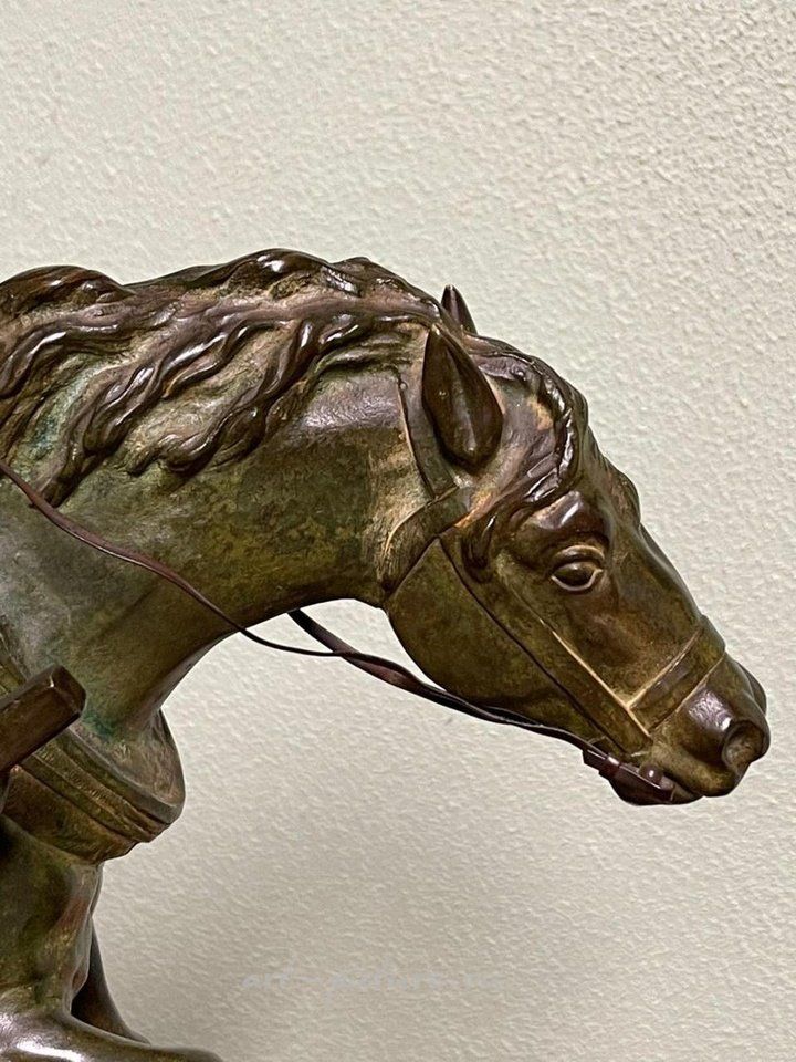 Russian silver , "HORSE" BRONZE SCULPTURE