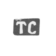 Клеймо мастера Смирнов Тимофей Андреев - дер. Маланьино - инициалы "ТС" - 1898 г.