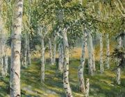 Березки масло, холст 