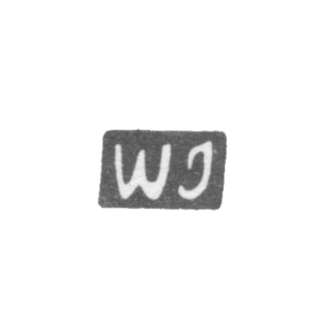 Клеймо мастера Ястержембский В. - Вильно - инициалы "WJ" - 1793-1870 гг.