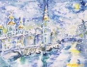 Никольский собор Акварель 