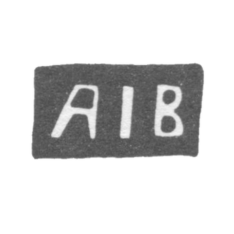 Клеймо неизвестного мастера Тарту - инициалы "AIB" - 1862 г.