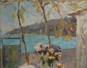 Весенние цветы. холст. масло. 55 х 45