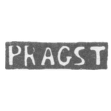 Клеймо мастера Прагст Иоганн Кристиан - Ленинград - инициалы "PRAGST"