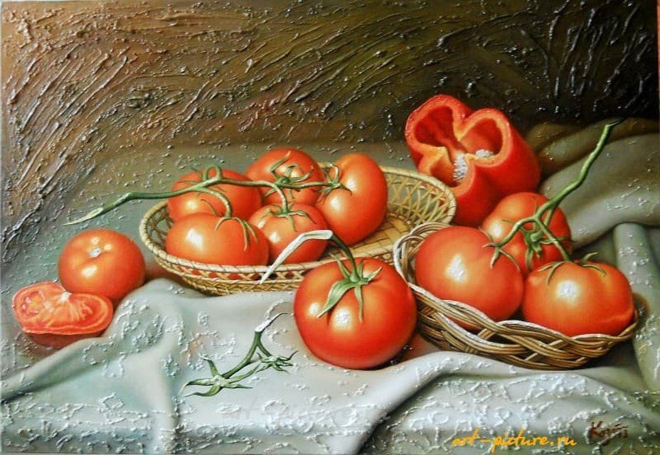 Помидоры холст, масло