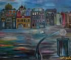 Статуэтка Houses | Дома Oil on can…