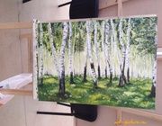 Роща масло.холст 