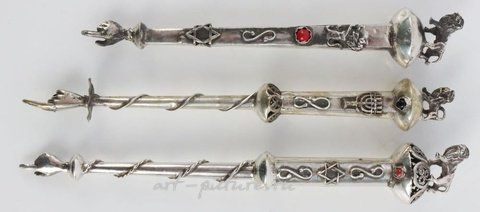 Русское серебро, Лот из трех  указателей Торы