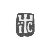 Клеймо неизвестного мастера Москвы - инициалы "IC" - 1719-1750 гг.