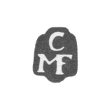 Клеймо мастера Мансфельд Кристофер II - Таллин - инициалы "CMF" - 1715-1740 гг.