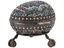 RUSSIAN GILT SILVER CLOISONNE ENAMEL EGG CASKET