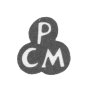 Клеймо мастера Меринг Петер Христиан - Хапсал - инициалы "PCM" - 1773-1817 гг.