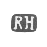 Клеймо неизвестного мастера Пскова - инициалы "RH" - кон. 19 в.