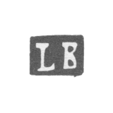 Клеймо неизвестного мастера Риги - инициалы "LB" - 1919-1940 гг.