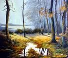 Статуэтка Осенняя дубрава масло,хо…