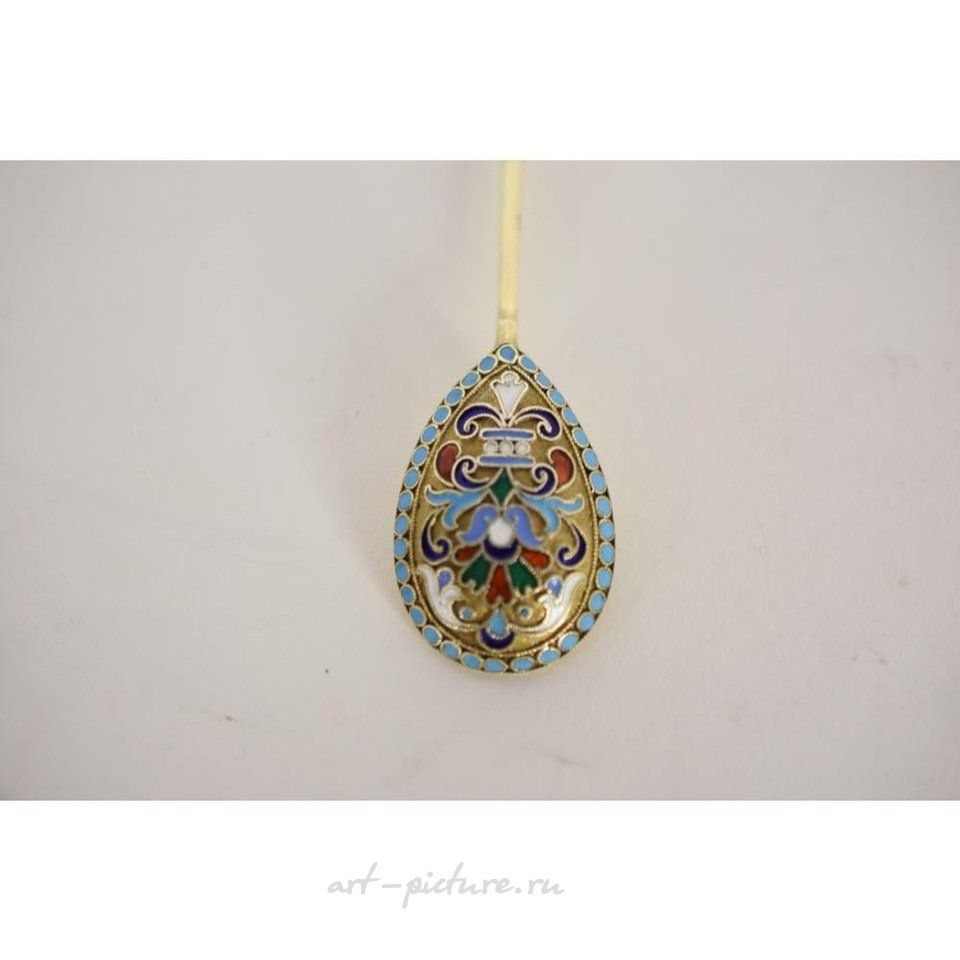 Русское серебро , Ложка, позолоченная с коробкой