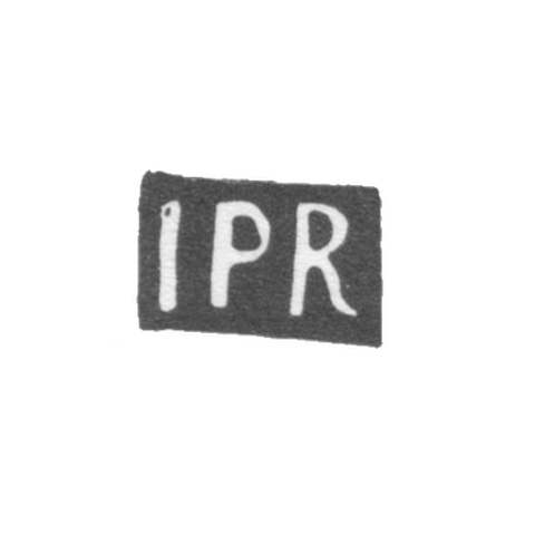 Клеймо мастера Роберс Иоганн Петер - Москва - инициалы "IPR" - середина 18 века