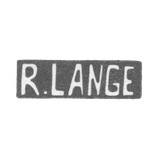 Клеймо мастера Ланге Рихард - Таллин - инициалы "R.LANGE"