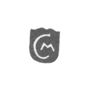 Клеймо мастера Мейер Конрад - Рига - инициалы "CM" - 1613-1656 гг.