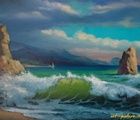 купить "Скала одиночества" холст, масло 