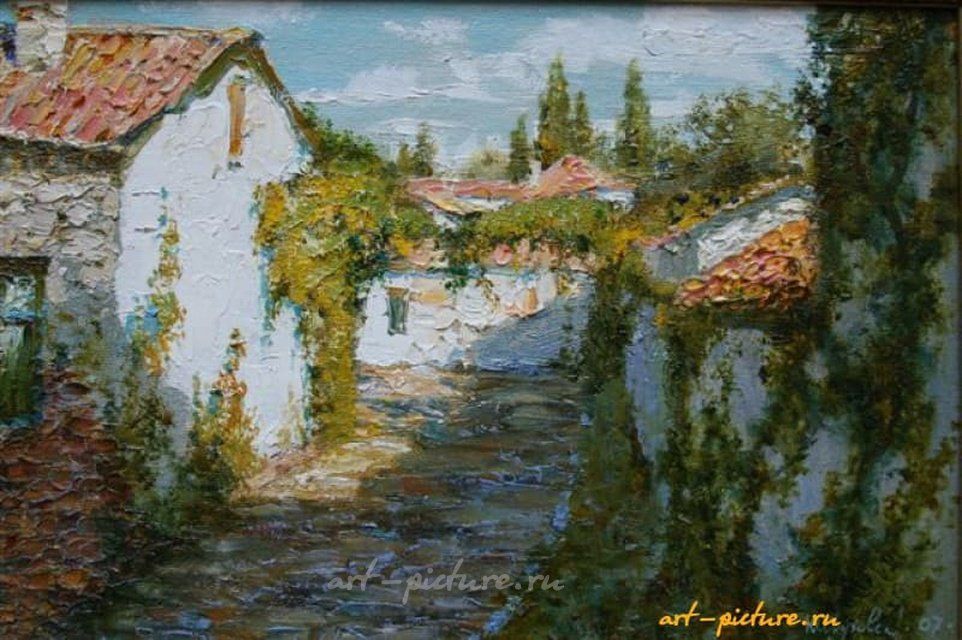 Виноградная улица. Холст, масло. 20 х 30 см