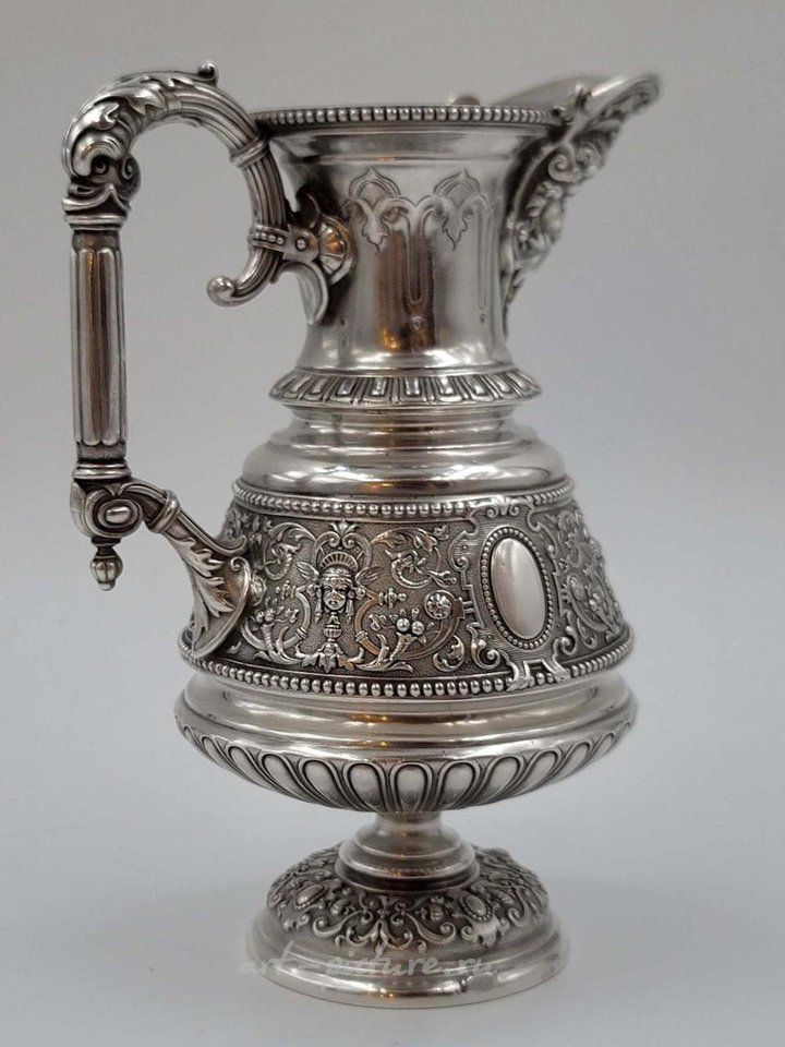 Russian silver , 19TH C. IMPERIAL RUSSIAN STERLING SILVER 84 TEA SET, 3,300 G...