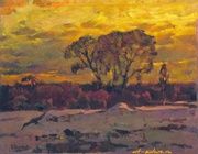 "Конец зимы" масло, холст 