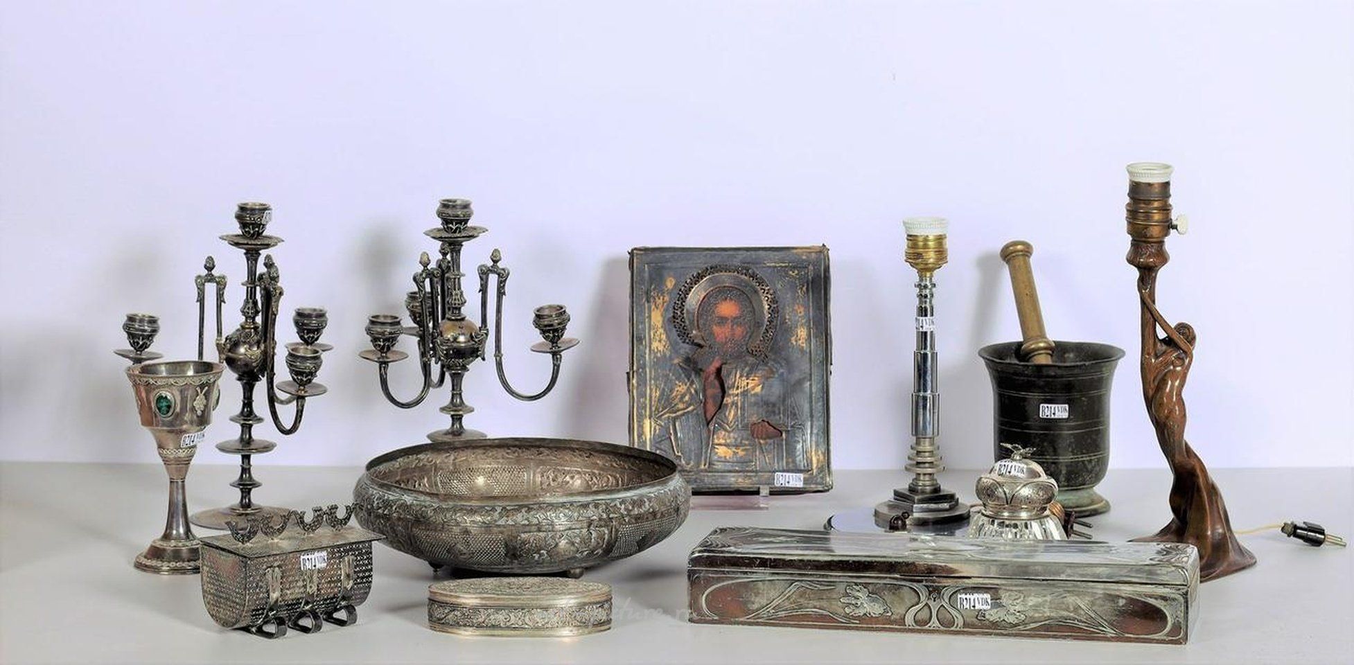 Русское серебро , 12 серебряных предмета