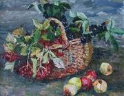 Калина. Холст, масло. 50 х 55 см