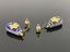 Set of six Soviet Russian silver gilt