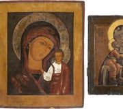 Две иконы: Феодоровская Богоматерь и большая И