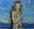 купить "Мать и дитя" масло, холст на подрамнике 
