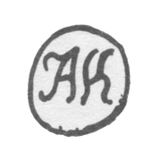 Клеймо мастера Колотошин Алексей Федоров - Ярославль - инициалы "АК" - 1842-1876 гг.